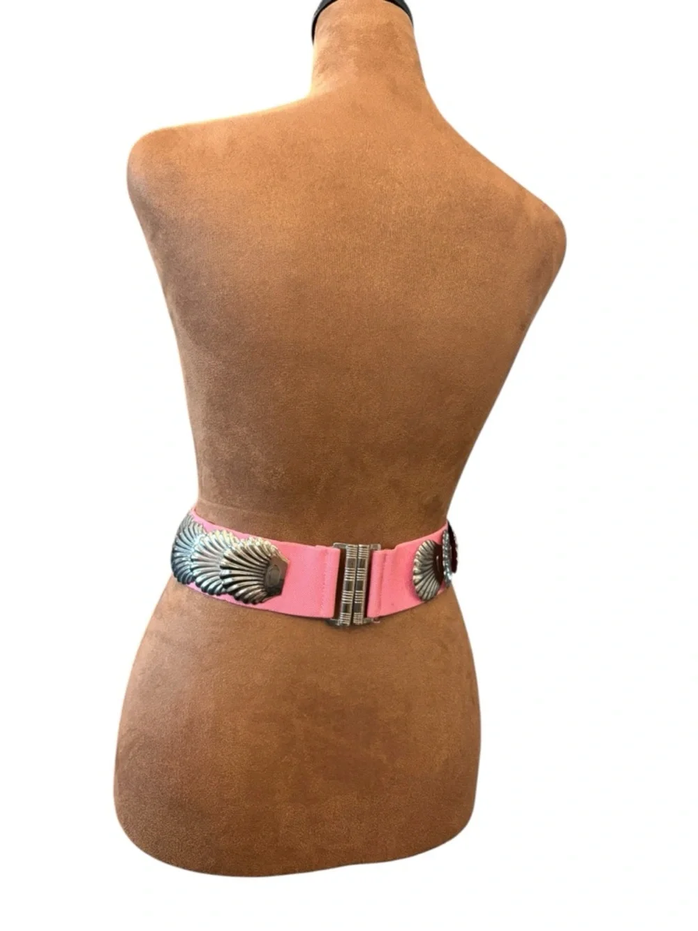 Silver-Tone Shell Waist Belt Fish Scale 25-29” Stretch‎ Mermaidcore Festival